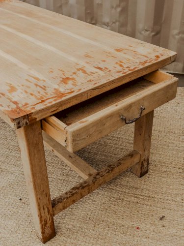 Romy, la table à manger de ferme en chêne N°561