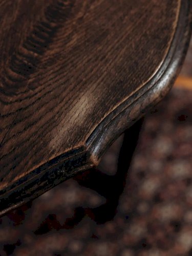 Romy, la table à manger en bois foncé N°519