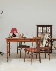 Romy, the wooden dining table No. 455