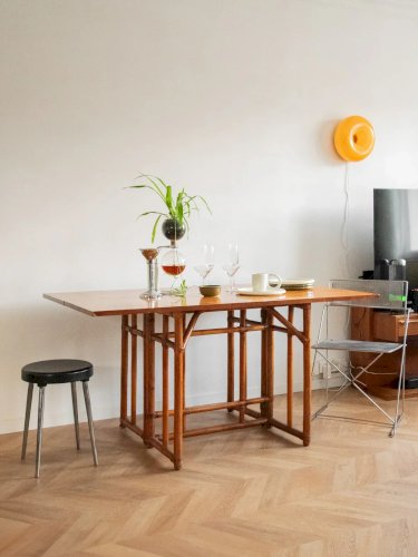 Romy, la table à manger modulable en bois N°436