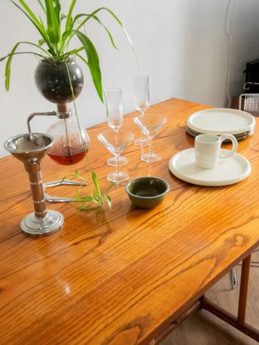 Romy, la table à manger modulable en bois N°436