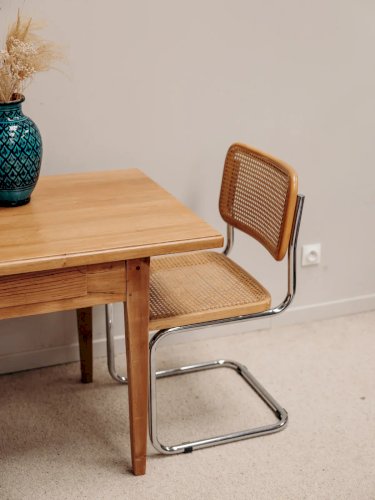 Romy, la table de ferme en bois clair N°448