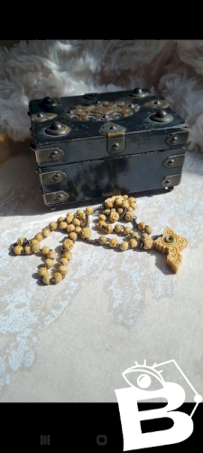 Rosaire antique en os vue stanhope