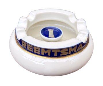 Rosenthal – Advertising Ashtray Reemtsma – Cobalt blue and gold porcelain – Germany – Art Deco – circa 1928