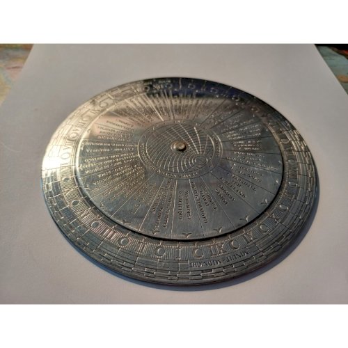 Roue a Fuseaux Horaires Christofle Métal Argenté