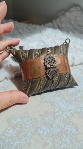 sac à main ancien années 30 en cuivre pour collection