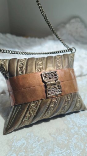 sac à main ancien années 30 en cuivre pour collection