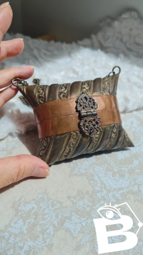 sac à main ancien années 30 en cuivre pour collection