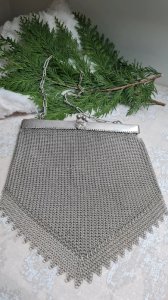 antique handbag - chainmail purse for collection