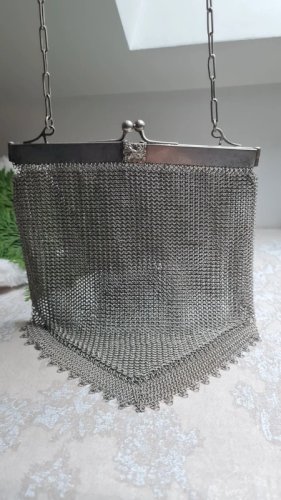 sac à main ancien - aumônière cote de maille pour collection