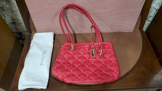 HEYRAUD HAND BAG NEW 100% COWHIDE LEATHER OUTER