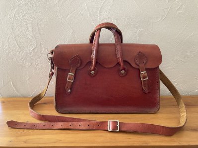 Sac en cuir naturel véritable, de fabrication artisanale