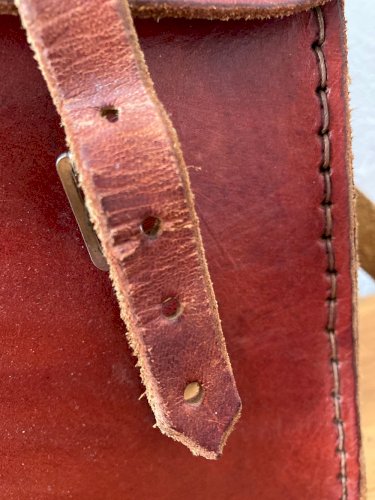 Sac en cuir naturel véritable, de fabrication artisanale