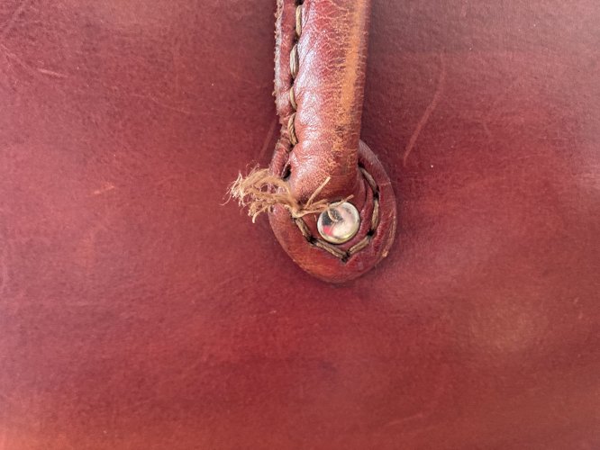 Sac en cuir naturel véritable, de fabrication artisanale