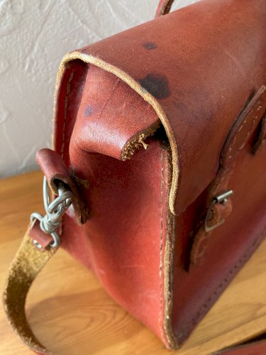 Sac en cuir naturel véritable, de fabrication artisanale