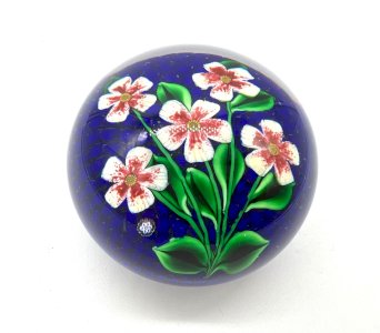 Saint-Louis Paperweight "Harmonie" – Limited Edition 8/200 – 1994 – Floral Crystal