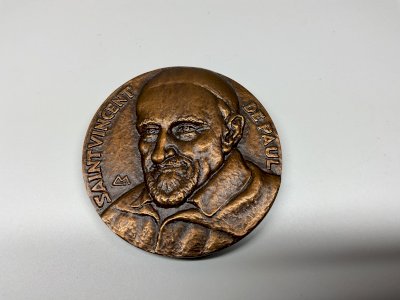 Saint Vincent de Paul & Frédéric Ozanam médaille par MULLER .