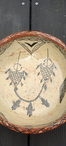 Saladier ancien artisanat berbère Kabylie Rif