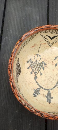 Saladier ancien artisanat berbère Kabylie Rif