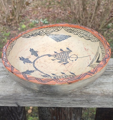 Saladier ancien artisanat berbère Kabylie Rif