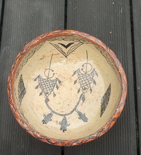 Saladier ancien artisanat berbère Kabylie Rif