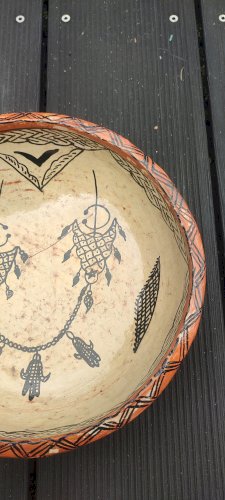 Saladier ancien artisanat berbère Kabylie Rif