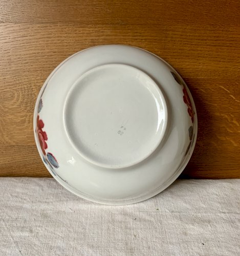 Saladier ancien Badonviller décor à la rose 