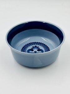 Saladier en porcelaine Bleu Saxe Kahla GDR