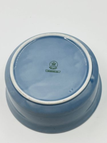 Saladier en porcelaine Bleu Saxe Kahla GDR