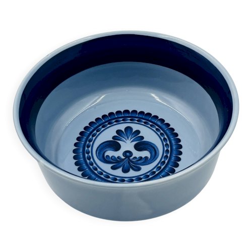Saladier en porcelaine Bleu Saxe Kahla GDR