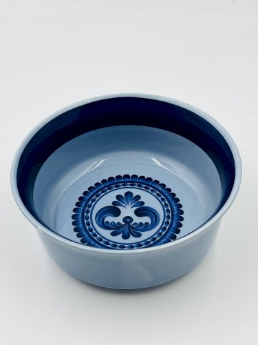 Saladier en porcelaine Bleu Saxe Kahla GDR