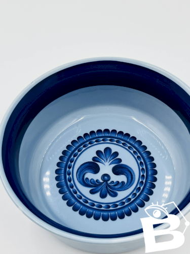 Saladier en porcelaine Bleu Saxe Kahla GDR