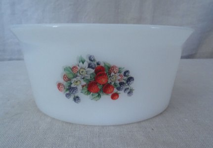  SALADIER FRUITS  DES BOIS bord droit  ARCOPAL FRANCE PLAT 4092