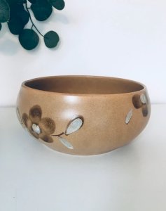 Stoneware salad bowl from Sarreguemines