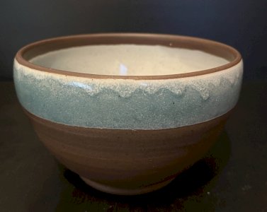 saladier grés email  Roger Jacques  Saint Amand de Puisaye artisanat vintage