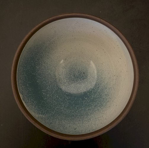 saladier grés email  Roger Jacques  Saint Amand de Puisaye artisanat vintage