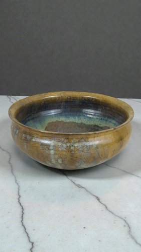 Saladier grès signé Anne Marie Sybesma De Bay, alias MIEP La Borne