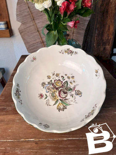 Saladier KG Lunéville en faïence ancienne