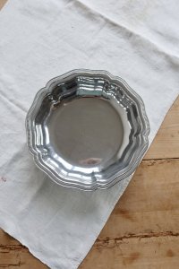 Vintage silver-plated metal bowl or large dish by Guy Degrenne