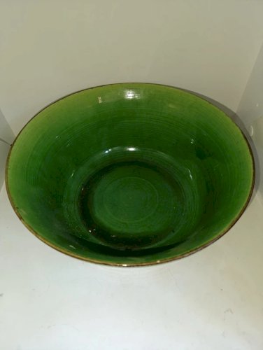 saladier vintage  de couleur verte en bon etat