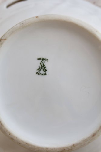 Saladier vintage en porcelaine de Limoges Ahrenfeld – Décor fleuri rose