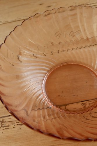 Saladier vintage en verre Rosaline Arcoroc