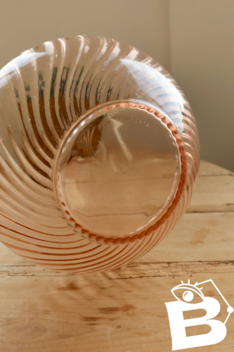 Saladier vintage en verre Rosaline Arcoroc