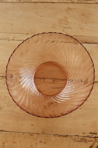 Saladier vintage en verre Rosaline Arcoroc