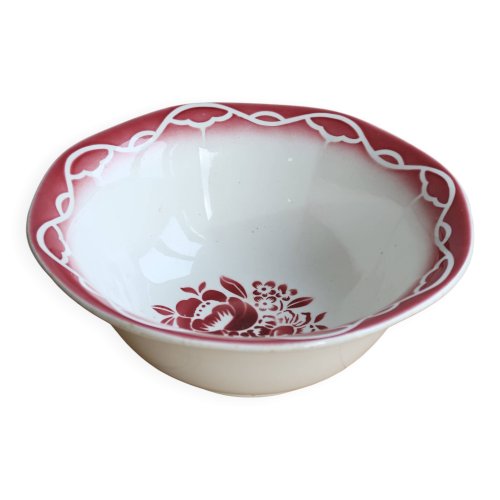 Saladier vintage terre de fer Digoin Sarreguemines modèle Odette