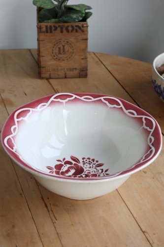 Saladier vintage terre de fer Digoin Sarreguemines modèle Odette