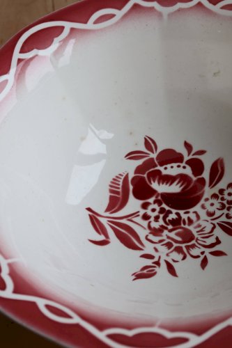 Saladier vintage terre de fer Digoin Sarreguemines modèle Odette