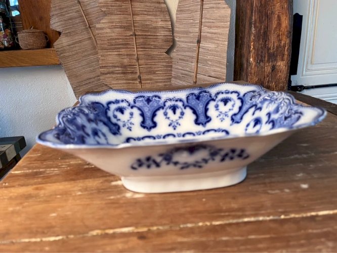 Saladier WH Grindley «Flow Blue» modèle Alton