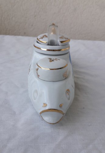 Saleron en porcelaine poisson