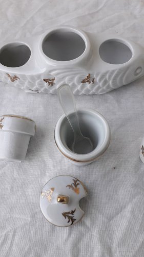 Saleron en porcelaine poisson